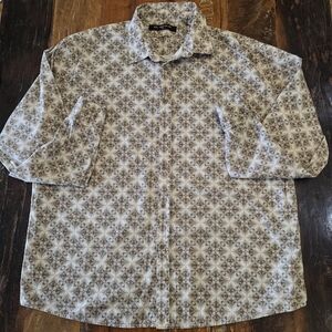 Mens XXL SOL-Seed Of Life Long Sleeve Button Down Shirt